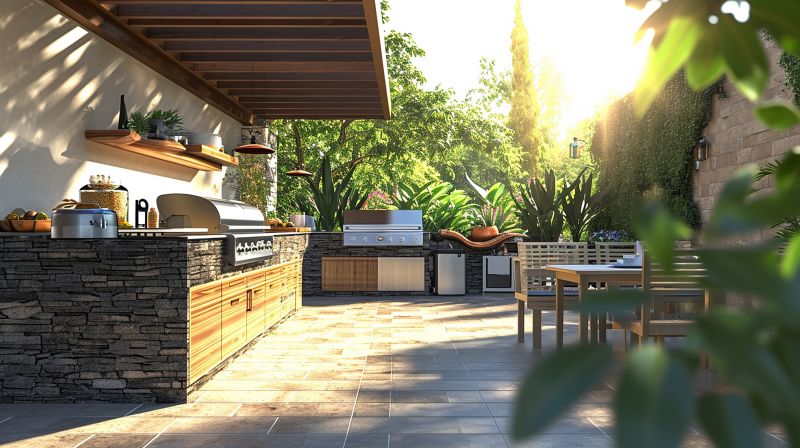 Materials Used In Outdoor Kitchen Construction