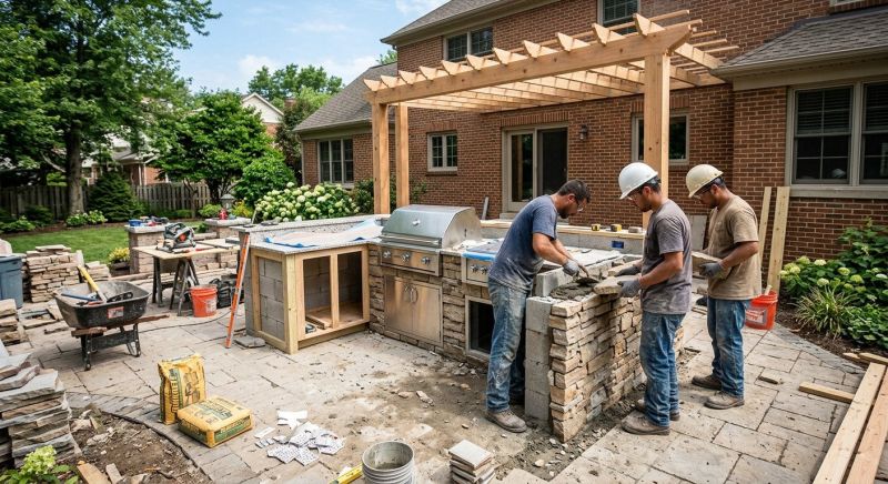 Outdoor Kitchen Construction in Naples, FL